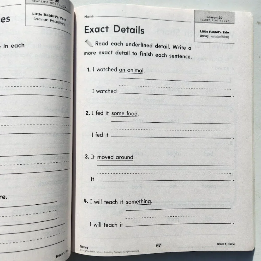 New Journeys Reader's Notebook Volume 2 Grade 1 1st Grade Workbook Book  HMH